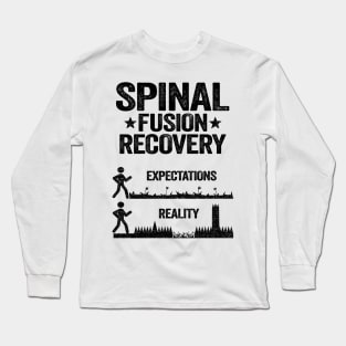 Bionic Spine Surgery Lumber Spinal Fusion Back Recovery Long Sleeve T-Shirt